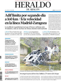 Portada Heraldo de Aragón 2026-01-22