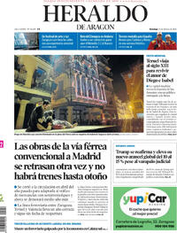 Portada Heraldo de Aragón 2026-02-22