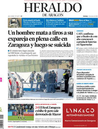 Portada Heraldo de Aragón 2026-03-22