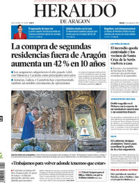 Portada Heraldo de Aragón 2026-08-22