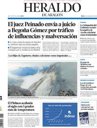 Portada Heraldo de Aragón 2026-09-22