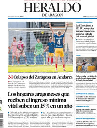 Portada Heraldo de Aragón 2026-02-23