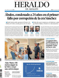 Portada Heraldo de Aragón 2026-06-23