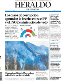 Portada Heraldo de Aragón 2026-07-23