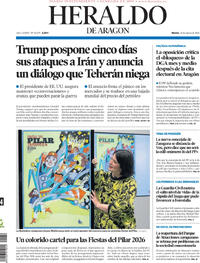 Portada Heraldo de Aragón 2026-03-24