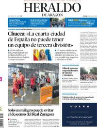 Portada Heraldo de Aragón 2026-05-24