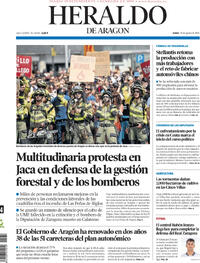 Portada Heraldo de Aragón 2026-08-24