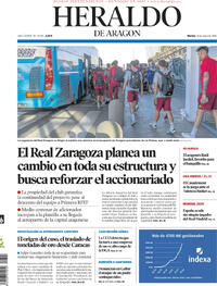 Portada Heraldo de Aragón 2026-05-26