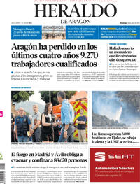 Portada Heraldo de Aragón 2026-07-26