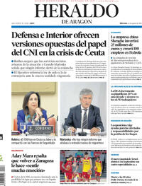 Portada Heraldo de Aragón 2026-08-26