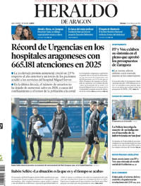 Portada Heraldo de Aragón 2026-02-27