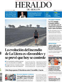 Portada Heraldo de Aragón 2026-06-27