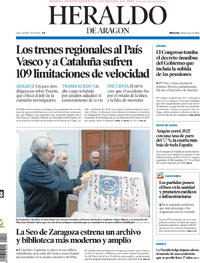 Portada Heraldo de Aragón 2026-01-28