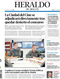Portada Heraldo de Aragón 2026-04-28