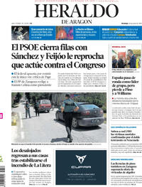 Portada Heraldo de Aragón 2026-06-28