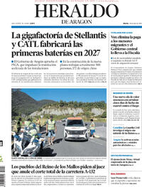 Portada Heraldo de Aragón 2026-07-28