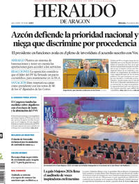 Portada Heraldo de Aragón 2026-04-29