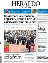 Portada Heraldo de Aragón 2026-01-30