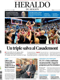Portada Heraldo de Aragón 2026-05-30
