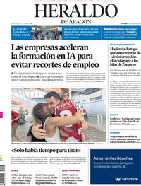 Portada Heraldo de Aragón 2026-05-31