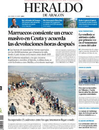 Portada Heraldo de Aragón 2026-07-31
