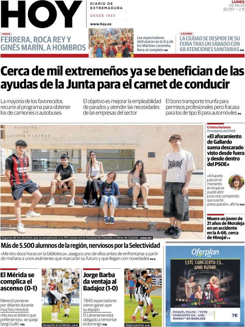 Portada El Norte de Castilla 2025-06-02
