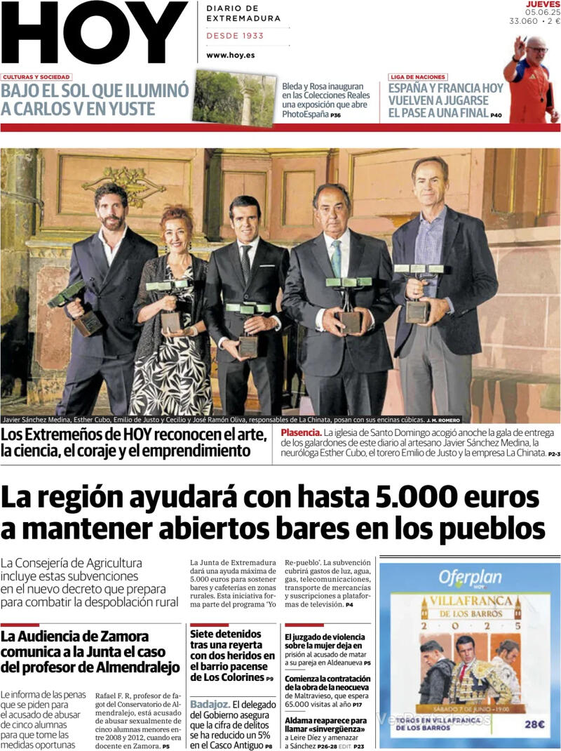 Portada El Norte de Castilla 2025-06-05