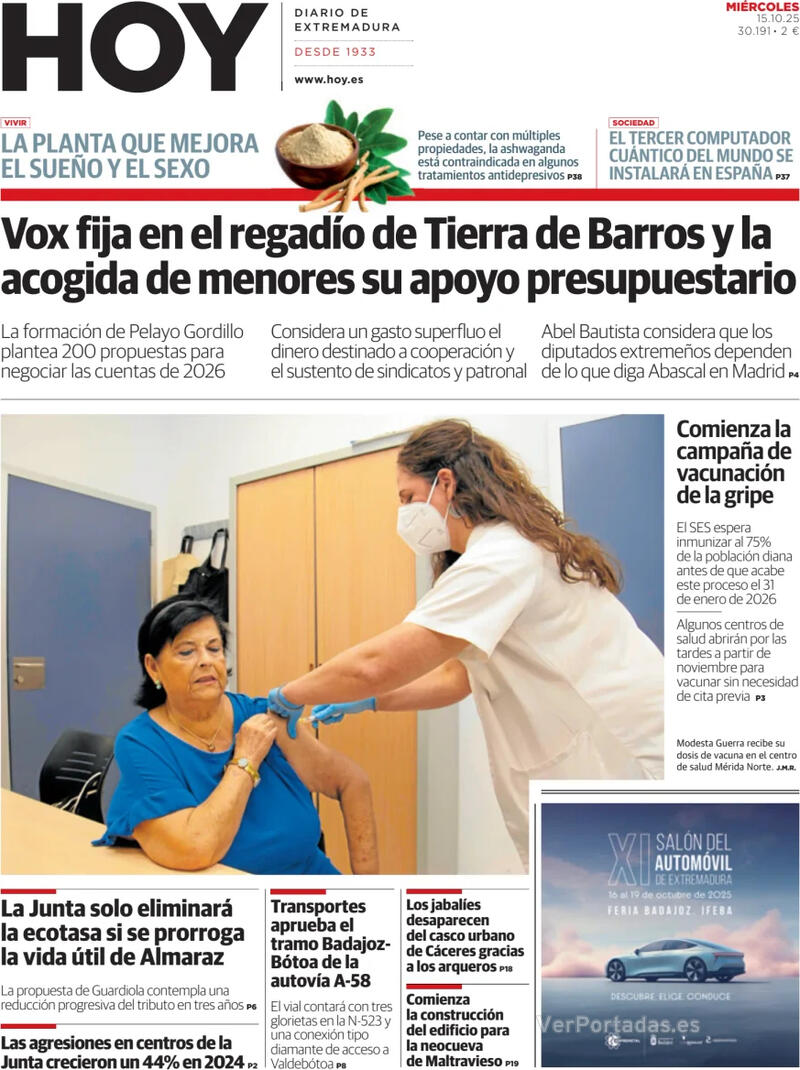 Portada El Norte de Castilla 2025-10-15