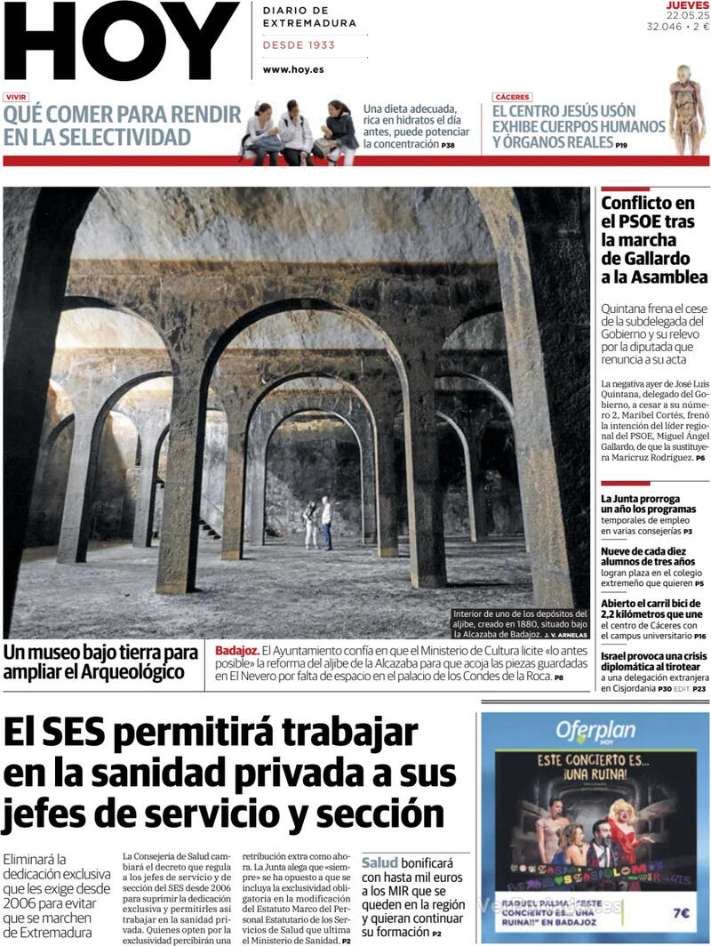Portada El Norte de Castilla 2025-05-22