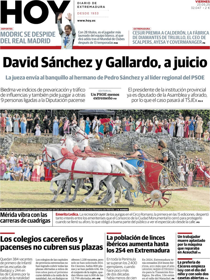 Portada El Norte de Castilla 2025-05-23