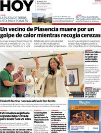 Portada periódico Hoy