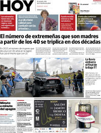 Portada periódico Hoy