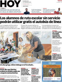 Portada periódico Hoy