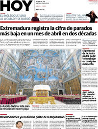 Portada periódico Hoy