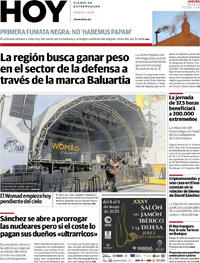 Portada periódico Hoy