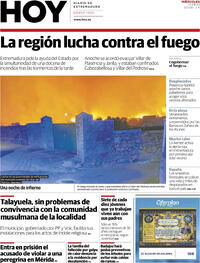 Portada periódico Hoy