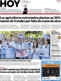 Portada periódico Hoy