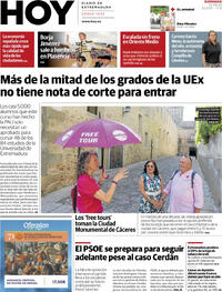 Portada periódico Hoy