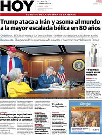 Portada periódico Hoy