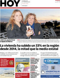 Portada periódico Hoy