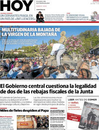 Portada periódico Hoy