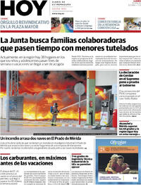 Portada periódico Hoy