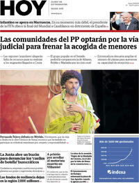 Portada periódico Hoy