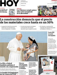 Portada periódico Hoy