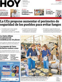 Portada periódico Hoy