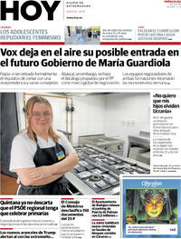 Portada Hoy 2026-02-25