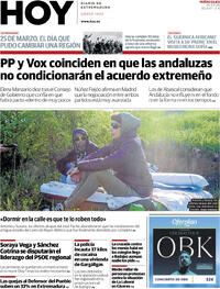Portada Hoy 2026-03-25