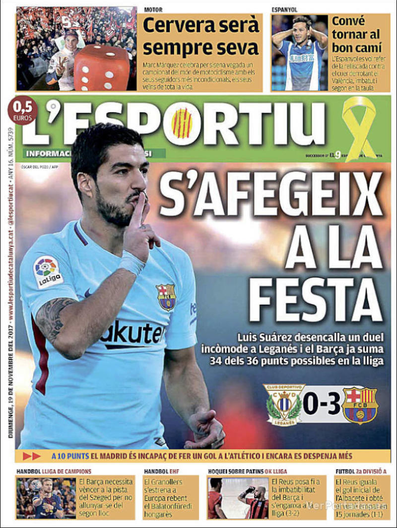 Portada Superdeporte 2017-11-19