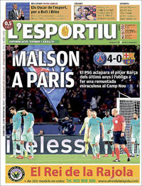 Portada L'Esportiu 2017-02-15