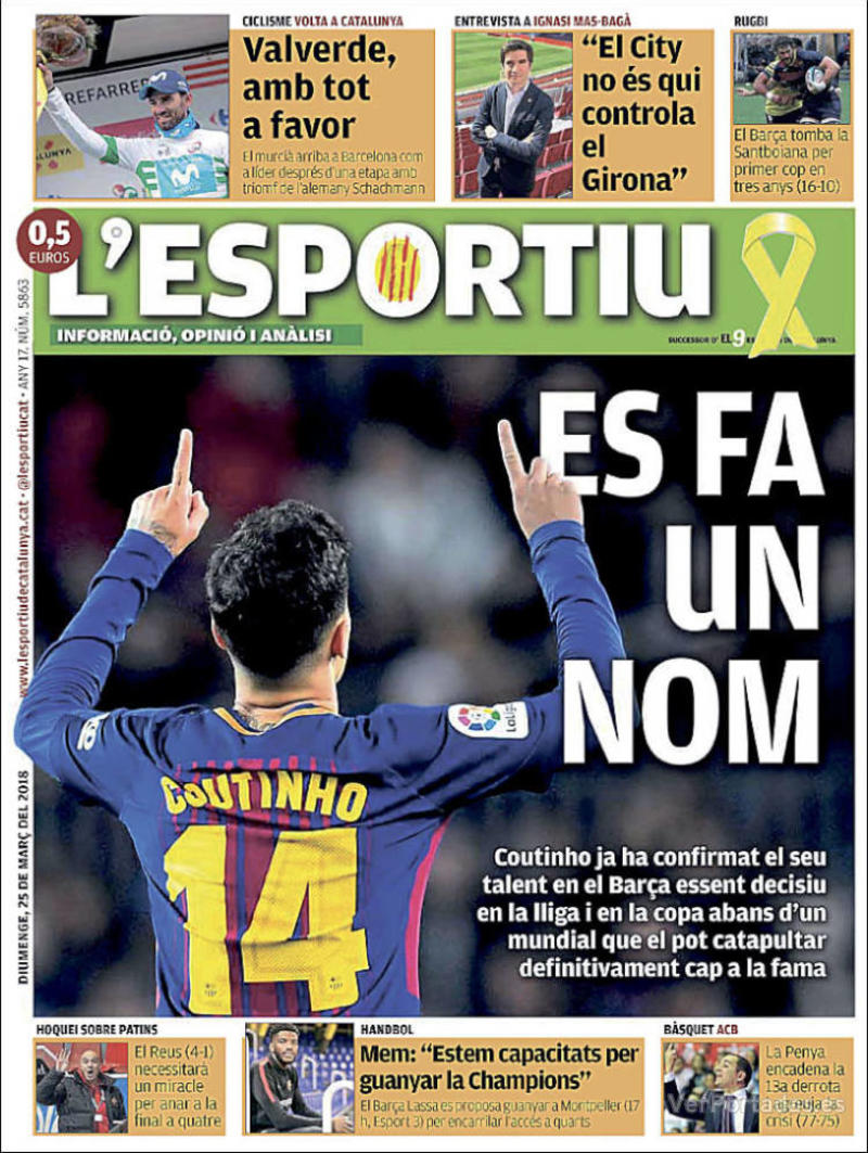 Portada Superdeporte 2018-03-25